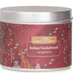 100% Beeswax Tin Candle - Indian Sandalwood