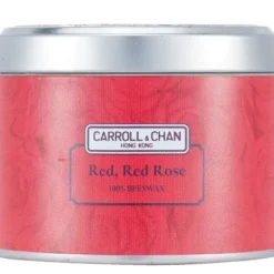 100% Beeswax Tin Candle - Red Red Rose