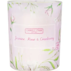 100% Beeswax Votive Candle - Jasmine Rose Cranberry