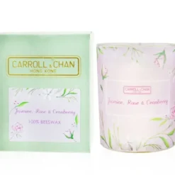 100% Beeswax Votive Candle - Jasmine Rose Cranberry