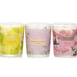 3 Votive Set: Sakura, Jasmine, Rose & Cranberry, Ginger Lily