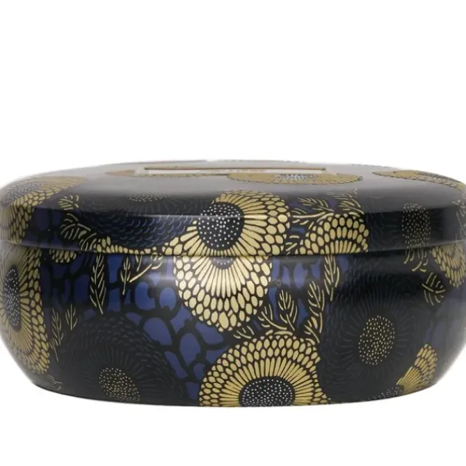3 Wick Decorative Tin Candle - Moso Bamboo