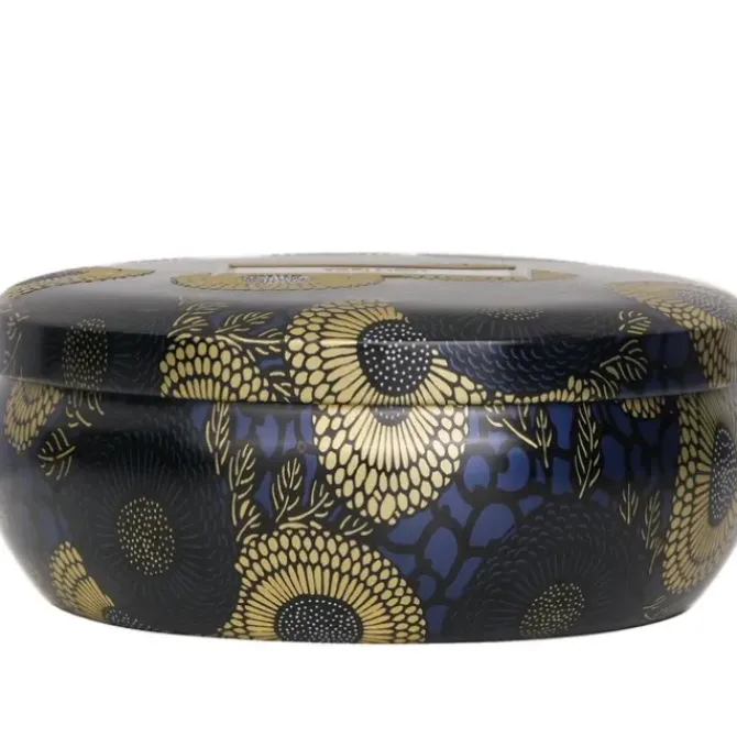 3 Wick Decorative Tin Candle - Moso Bamboo