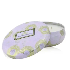 3 Wick Decorative Tin Candle - Panjore Lychee