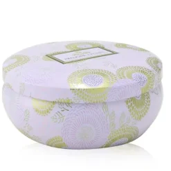 3 Wick Decorative Tin Candle - Panjore Lychee