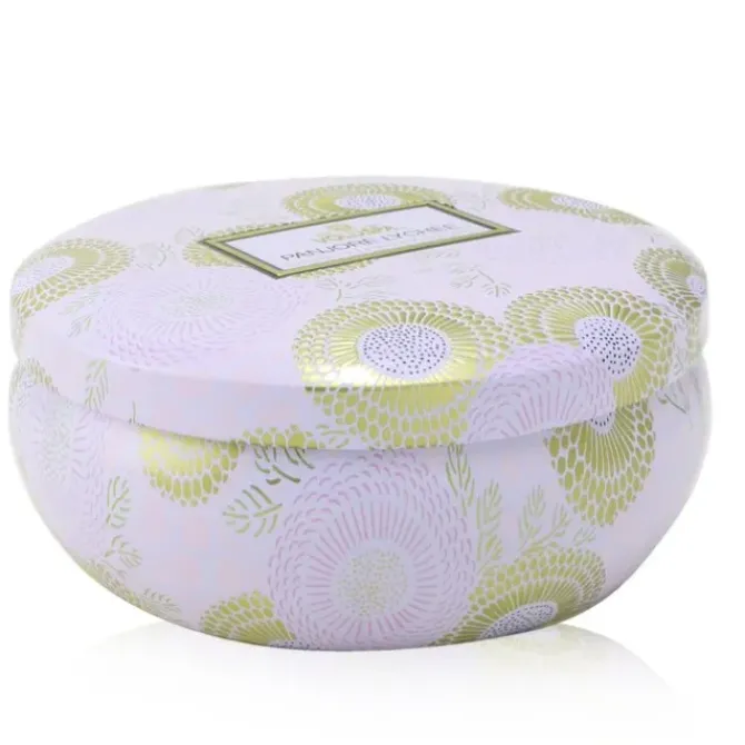 3 Wick Decorative Tin Candle - Panjore Lychee