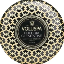 3 Wick Decorative Tin Candle - Freesia Clementine