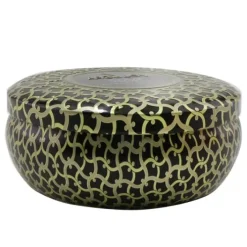 3 Wick Decorative Tin Candle - Suede Noir