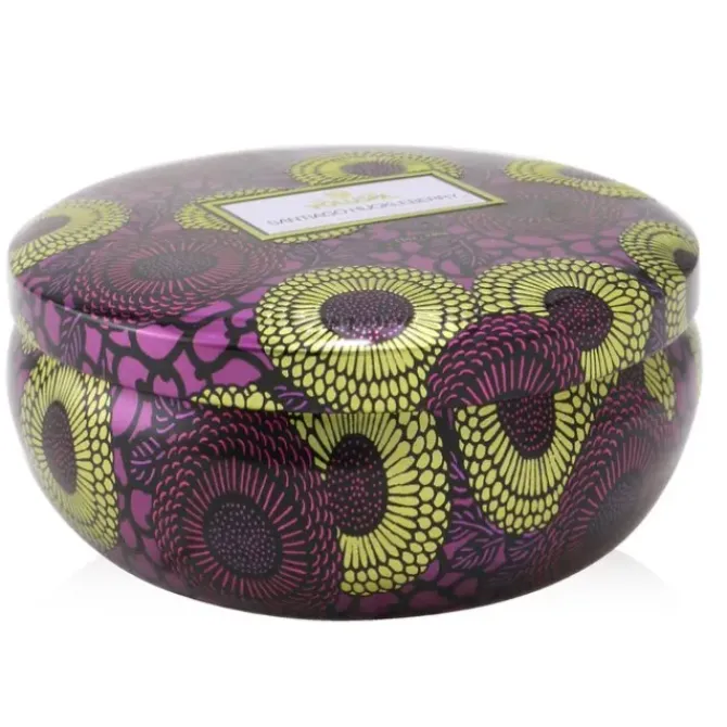 3 Wick Decorative Tin Candle - Santiago Huckleberry