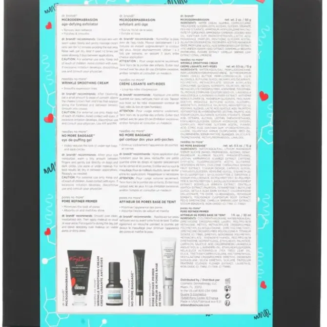 25 Years Of Dr. Brandt Kit: Microdermabrasion 60g+ Wrinkle Smoothing Cream 15g+ Pore Refiner Primer 30ml+ No More Baggage 15g