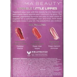 Adored Mini Lip Set (2x Liquid Lipstick + 1x Lip Gloss)