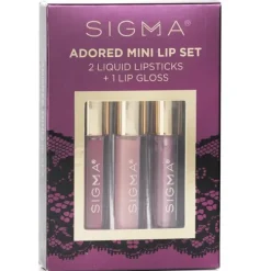 Adored Mini Lip Set (2x Liquid Lipstick + 1x Lip Gloss)