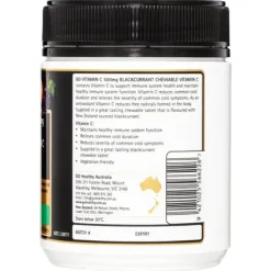 [Authorized Sales Agent] GO Healthy Go Vitamin C 500mg Blackcurrant Chewable Vitamin C - 200 Tablets