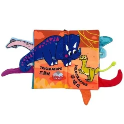 Beiens Three-dimensional 3D Early Education Enlightenment Baby Cloth Book (Dinosaurs)
