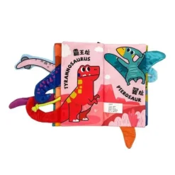 Beiens Three-dimensional 3D Early Education Enlightenment Baby Cloth Book (Dinosaurs)