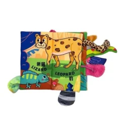 Beiens Three-dimensional 3D Early Education Enlightenment Baby Cloth Book (Rain Forest Tails)