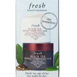 Black Tea Age-Delay For Night & Day Set: Black Tea Instant Perfecting Mask 100ml + Black Tea Firming Overnight Mask 100ml