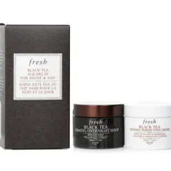 Black Tea Age-Delay For Night & Day Set: Black Tea Instant Perfecting Mask 100ml + Black Tea Firming Overnight Mask 100ml