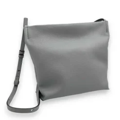 Calista Poppy Cowhide Crossbody Leather Bag(White)