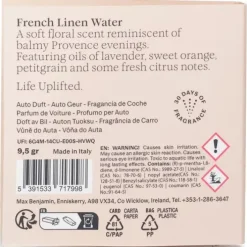 Car Fragrance Refill - French Linen Water