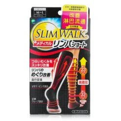 Compression Medical Lymphatic Open-Toe Socks, Short Type