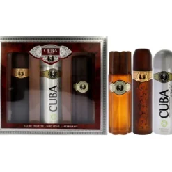 Cuba Gold by Cuba for Men - 3 Pc Gift Set 3.3oz EDT Spray, 6.6oz Deodorant Spray, 3.3oz After Shave