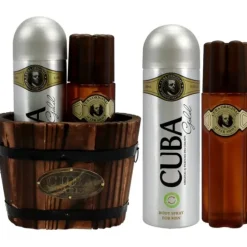 Cuba Gold by Cuba for Men - 2 Pc Gift Set 3.4oz After Shave, 6.7oz Body Spray
