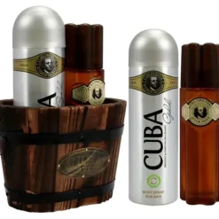 Cuba Gold by Cuba for Men - 2 Pc Gift Set 3.4oz After Shave, 6.7oz Body Spray