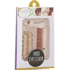 Cute Hairpin Set (Pink And Gold Combination)