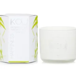 Eco-Luxury Aromacology Natural Wax Candle Glass - Happiness (Coconut & Lime)