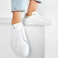 EMPORIO ARMANI embossed logo fashion sneakers X8X001 XCC51 0001 7.5