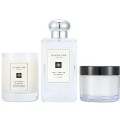 English Pear & Freesia Coffret: Cologne Spray 100ml/3.4oz + Body Cream 50ml/1.7oz + Scented Candle 4.78cm/1.88inches (Height)