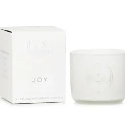 Essentials Aromatherapy Natural Wax Candle Glass - Joy (Australian White Flannel Flower)