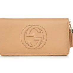 GG Long Zippy Wallet 598187 - Light camel