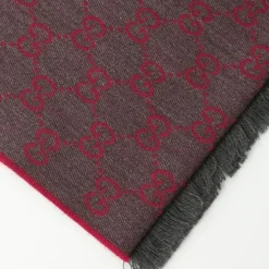 HALF GG LOGO WOOL SCARF 344994