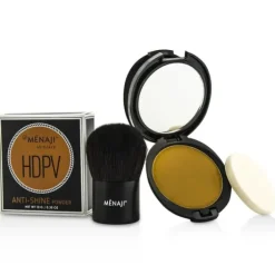 HDPV Anti-Shine Sunless Tan Kit: HDPV Anti-Shine Powder - T (Tan) 10g + Deluxe Kabuki Brush 1pc