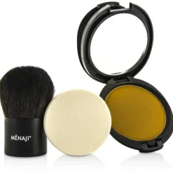 HDPV Anti-Shine Sunless Tan Kit: HDPV Anti-Shine Powder - T (Tan) 10g + Deluxe Kabuki Brush 1pc