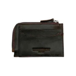 HOLDEN Crazy Horse Leather Zipped Card & Coin Sleeve(Coffee)
