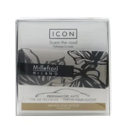 Icon Textile Floral Car Air Freshener - Vanilla & Wood