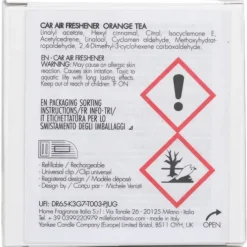 Icon Textile Geometric Car Air Freshener - Orange Tea