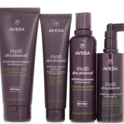 Invati Ultra Advanced 4 Step Light System Set: Light Shampoo 200ml+Light Conditioner 200ml+Serum 150ml+Treatment 100ml