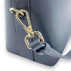 IQRA Genuine Leather Middle Shoulder Handbag (Top-Handle)(Aegean)