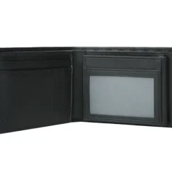 Leather Micro GG Guccissima Trifold Wallet 217044