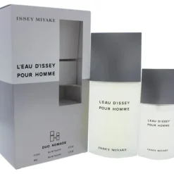 Leau Dissey Pour Homme by Issey Miyake for Men - 2 Pc Gift Set 4.2oz EDT Spray, 1.3oz EDT Spray