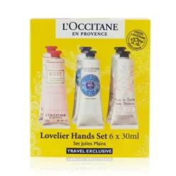 Lovelier Hands Set: 2xRose Hand Cream 30ml+2x Shea Butter Hand Cream 3ml+2x Cherry Blossom Hand Cream 30ml