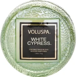 Macaron Candle - White Cypress