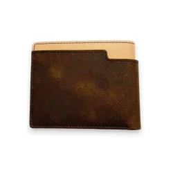 MADDOX Bi-Fold Wallet With Exterior Pocket(Brown)