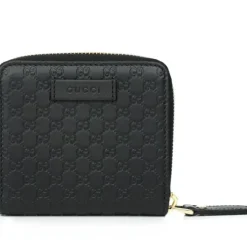 Micro GG Guccissima Leather Small Bifold Wallet 449395