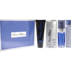 Paris Hilton by Paris Hilton for Men - 4 Pc Gift Set 3.4oz EDT Spray, 3oz Hair and Body Wash, 2.75oz Alcohol Free Deodorant Stick, 0.34oz EDT Spray