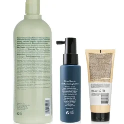 Pelo Baum Hair Revitalizing Solution 60ml + Aveda Volumizing Shampoo 1000ml + L'Oreal Resurfacing Conditioner 200ml